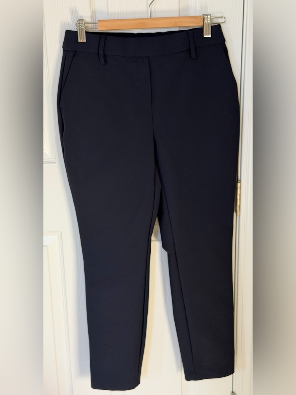Women's set of two pairs of trousers in blue and beige color